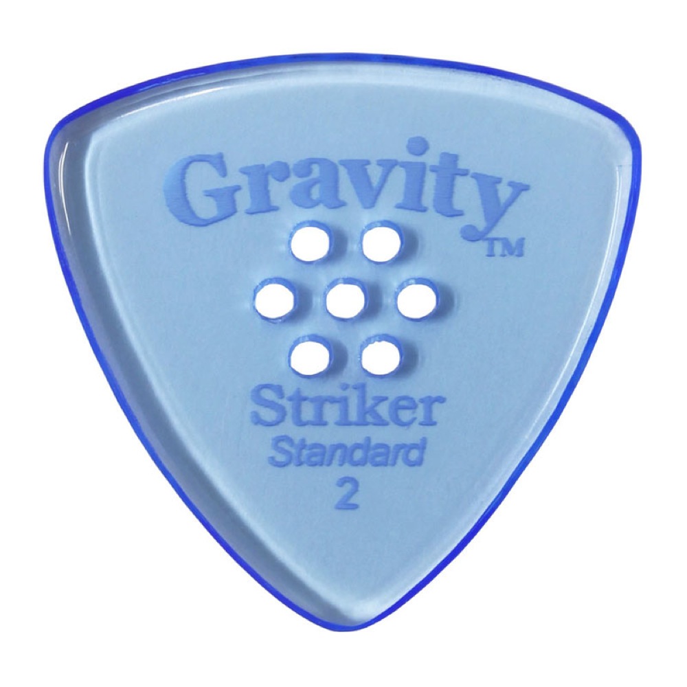 GRAVITY GUITAR PICKS Striker -Standard Multi-Hole- GSRS2PM 2.0mm Blue ピック