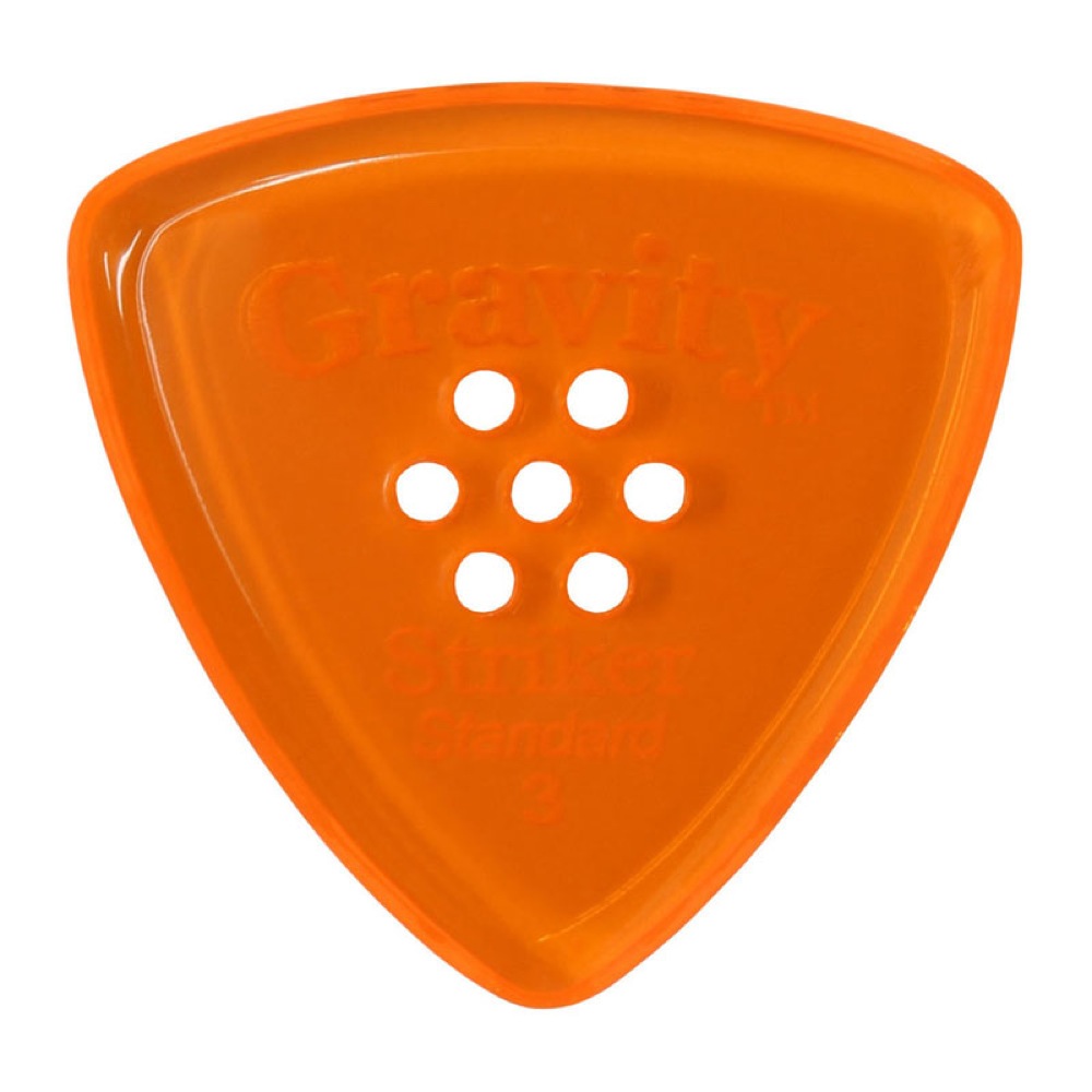 GRAVITY GUITAR PICKS Striker -Standard Multi-Hole- GSRS3PM 3.0mm Orange ギターピック