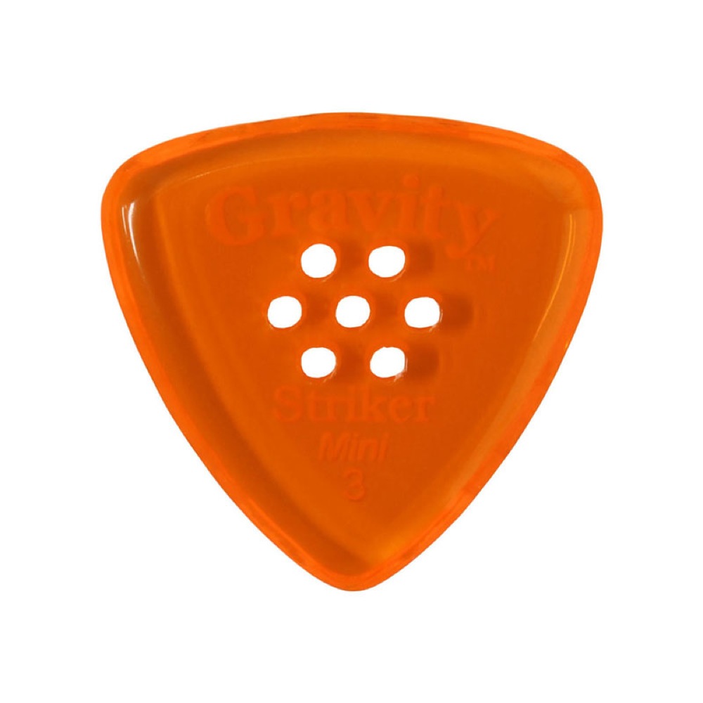 GRAVITY GUITAR PICKS Striker -Mini Multi-Hole- GSRM3PM 3.0mm Orange ギターピック