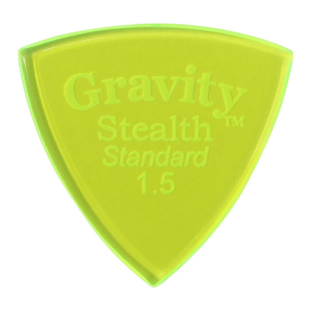 GRAVITY GUITAR PICKS Stealth -Standard- GSSS15P 1.5mm Fluorescent Green ギターピック