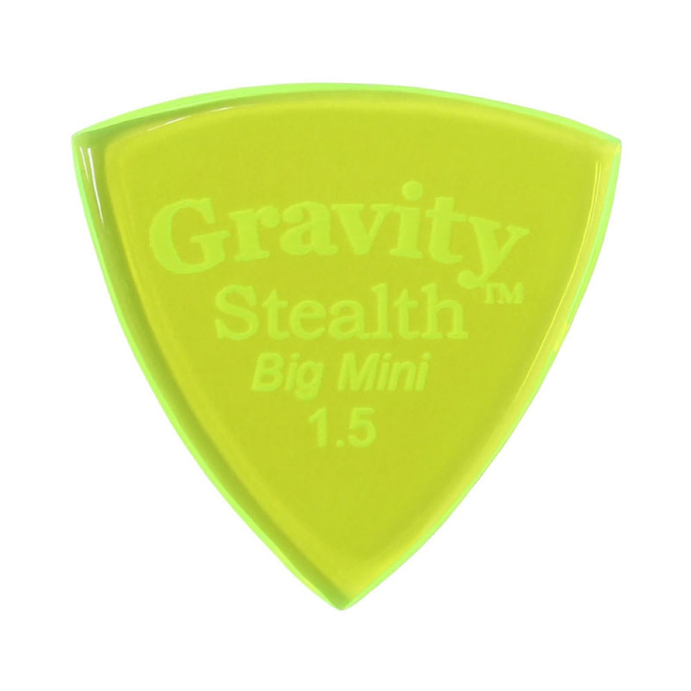 GRAVITY GUITAR PICKS Stealth -Big Mini- GSSB15P 1.5mm Fluorescent Green ギターピック