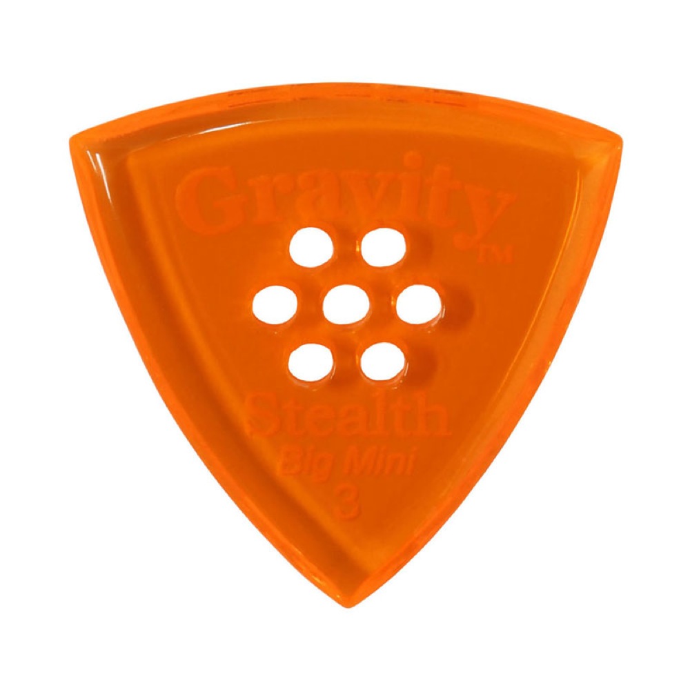 GRAVITY GUITAR PICKS Stealth -Big Mini Multi-Hole- GSSB3PM 3.0mm Orange ギターピック