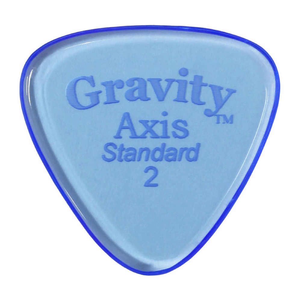 GRAVITY GUITAR PICKS Axis -Standard- GAXS2P 2.0mm Blue ギターピック
