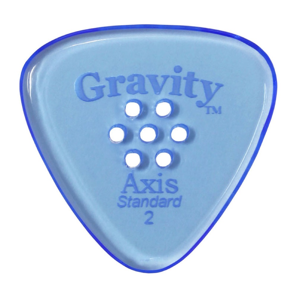 GRAVITY GUITAR PICKS Axis -Standard Multi-Hole- GAXS2PM 2.0mm Blue ピック