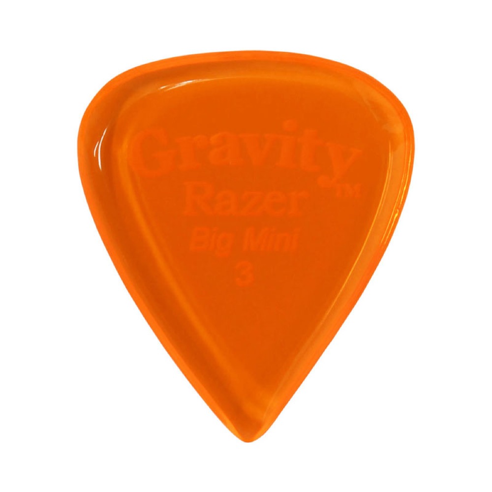 GRAVITY GUITAR PICKS Razer -Big Mini- GRAB3P 3.0mm Orange ギターピック