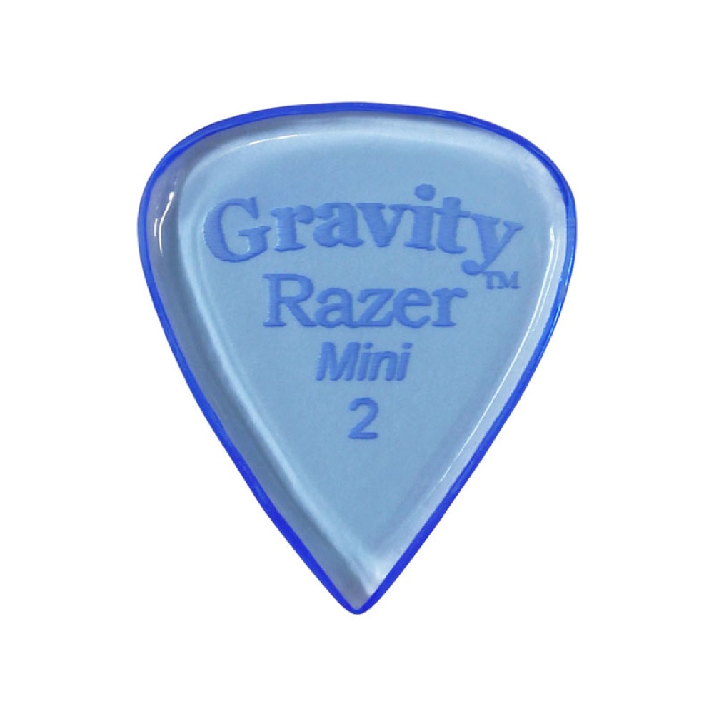 GRAVITY GUITAR PICKS Razer -Mini- GRAM2P 2.0mm Blue ギターピック