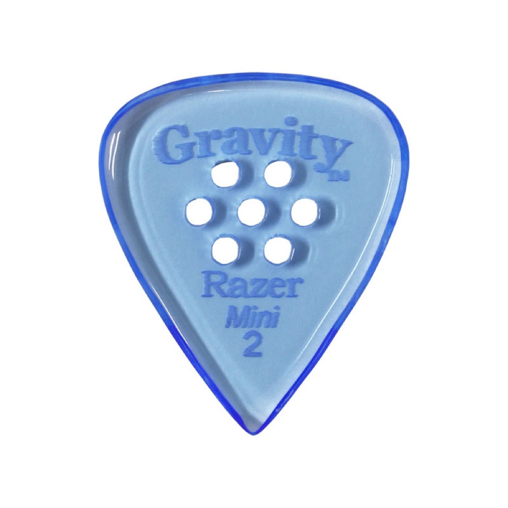 GRAVITY GUITAR PICKS Razer -Mini Multi-Hole- GRAM2PM 2.0mm Blue ギターピック