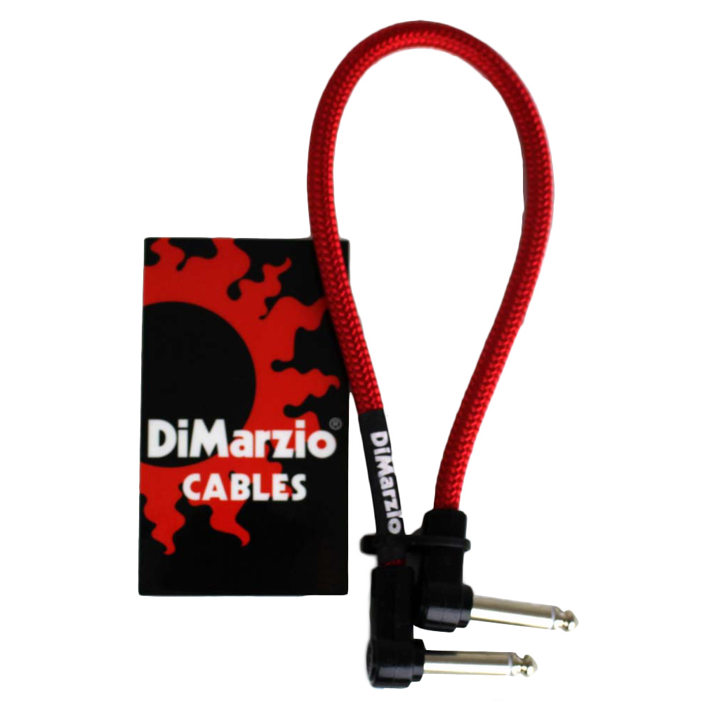 DiMarzio Pedal Board Cable PC312-RD シールドケーブル クランク 30cm