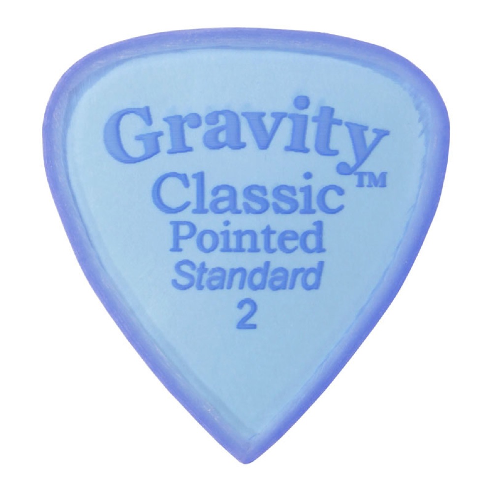 GRAVITY GUITAR PICKS Classic Pointed -Standard Master Finish- GCPS2M 2.0mm Blue ギターピック