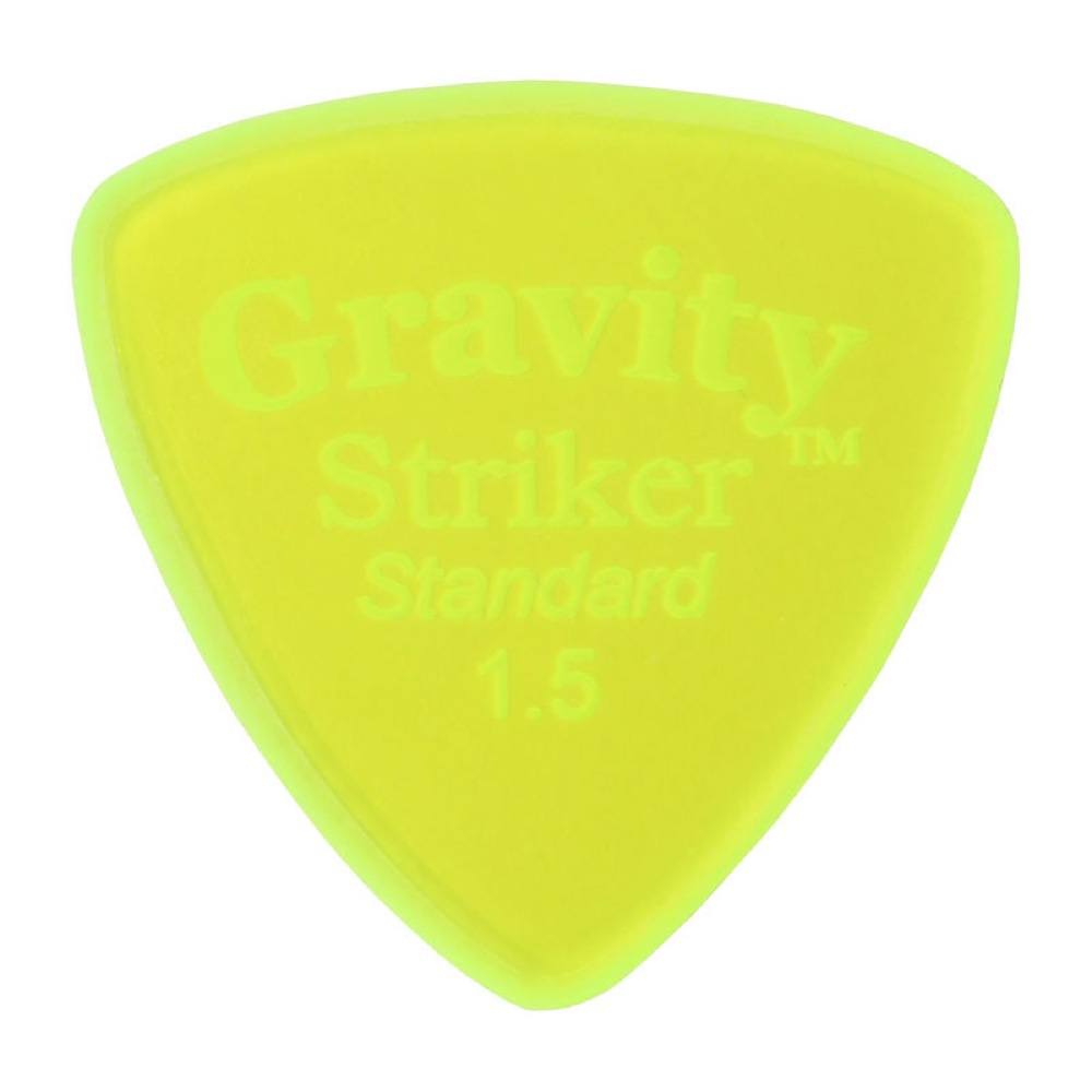 GRAVITY GUITAR PICKS Striker -Standard Master Finish- GSRS15M 1.5mm Fluorescent Green ピック