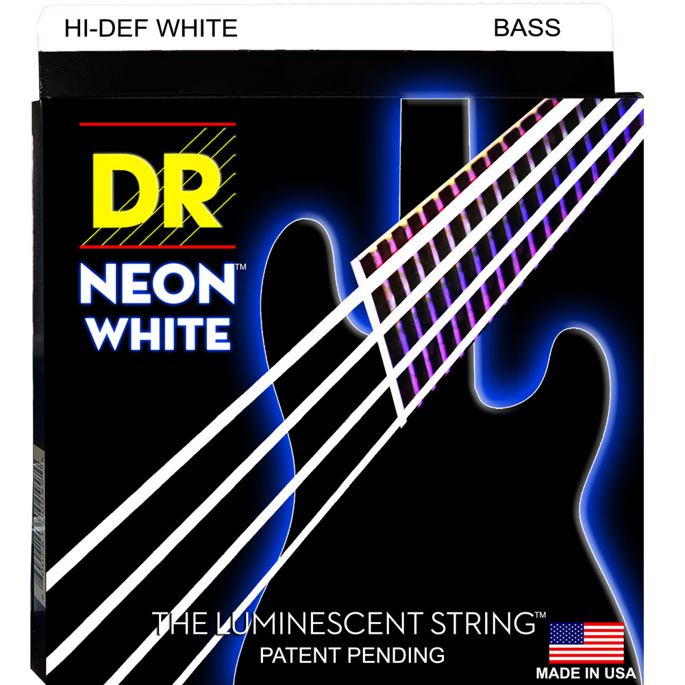 DR NEON HI-DEF WHITE/B MEDIUM NWB-45 エレキベース弦