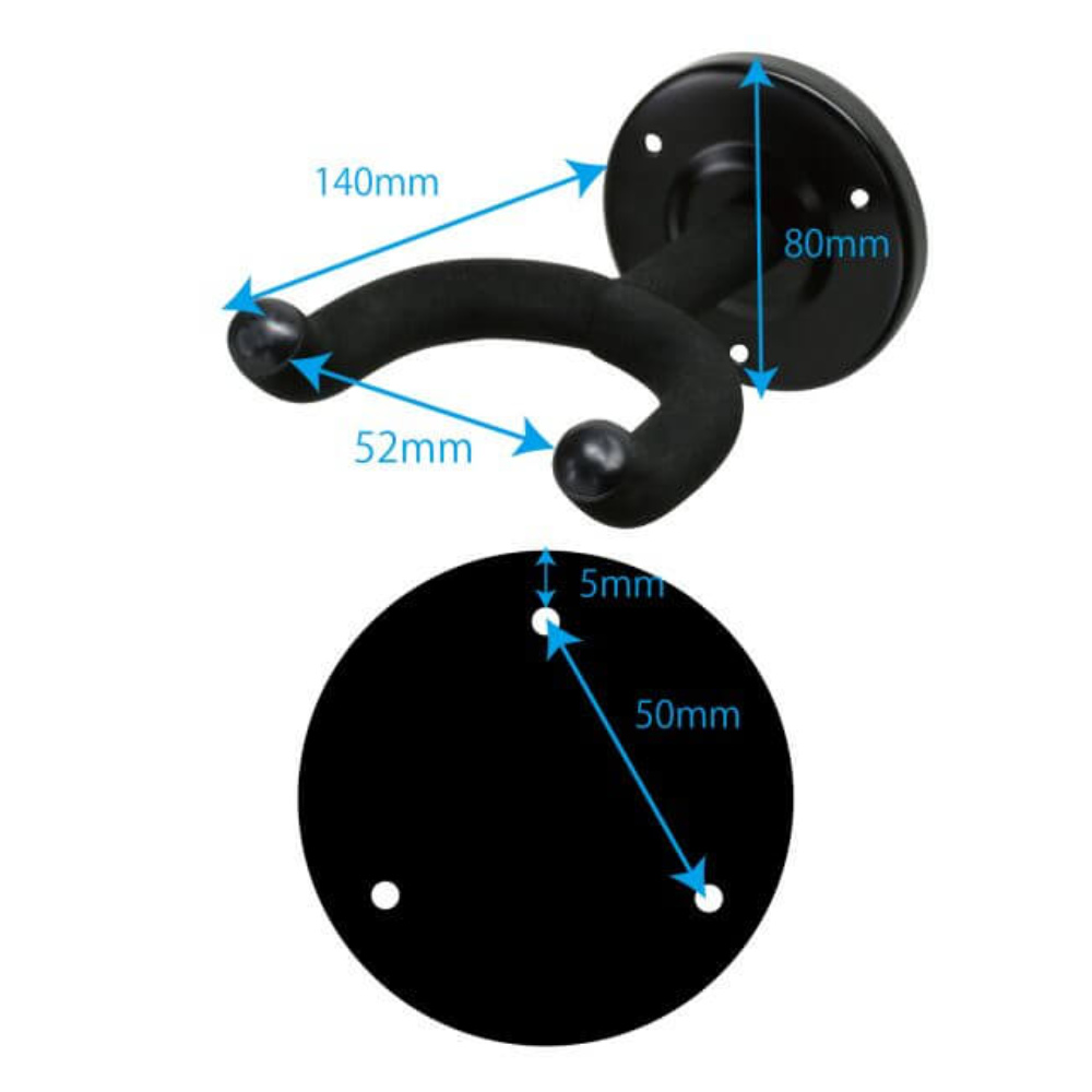 KIKUTANI GH-125 ギターハンガー 寸法