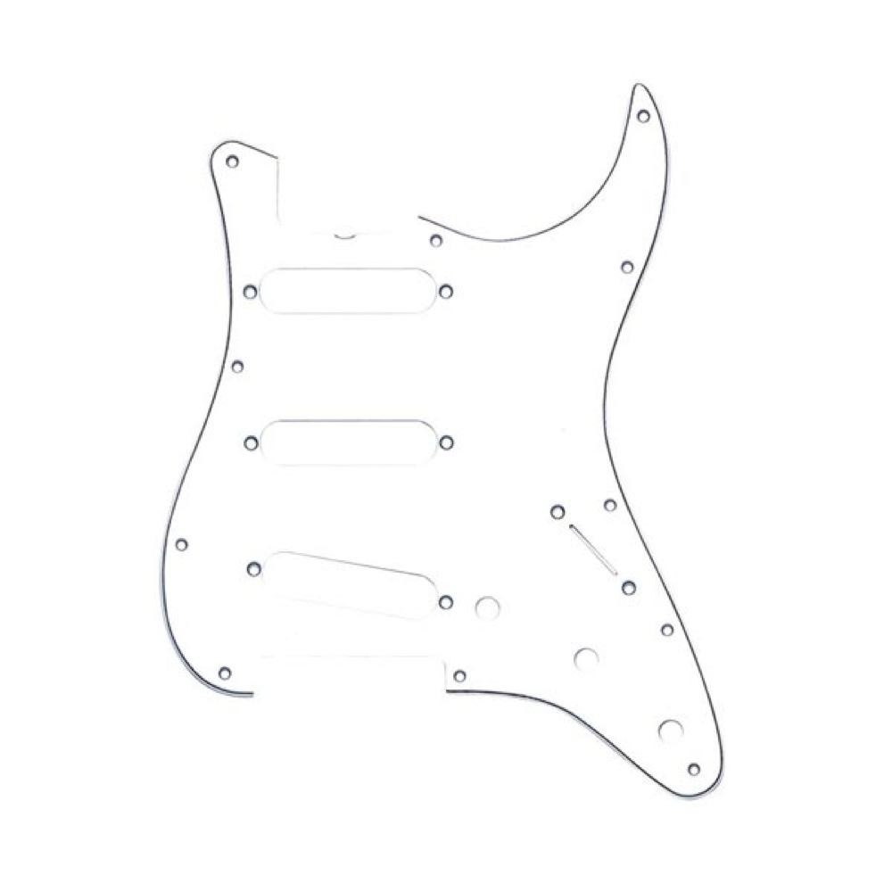 Fender 11-Hole ’60s Vintage-Style Stratocaster S/S/S 3-PLY Pickguards White ピックガード