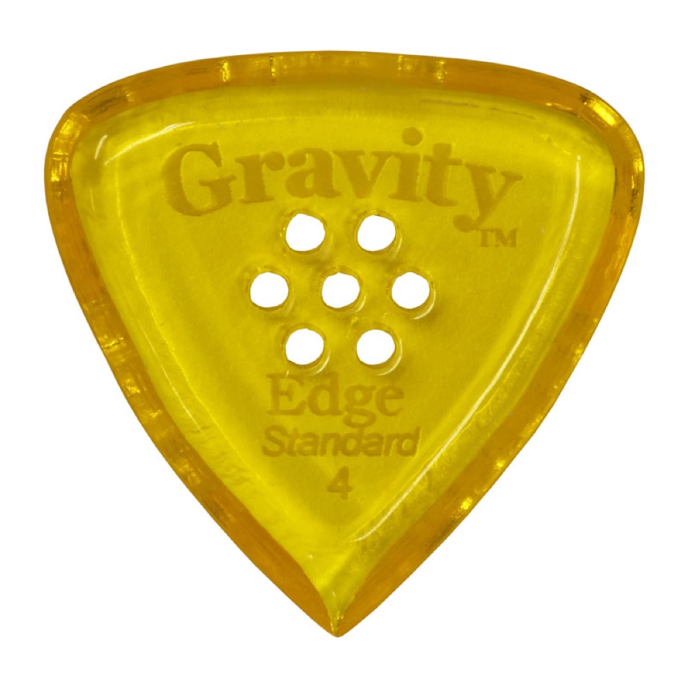 GRAVITY GUITAR PICKS Edge -Standard Multi-Hole- GEES4PM 4.0mm Yellow ギターピック