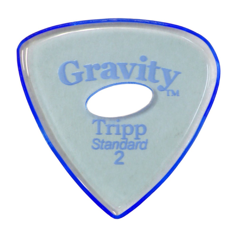 GRAVITY GUITAR PICKS Tripp -Standard Elipse Grip Hole- GTRS2PE 2.0mm Blue ギターピック
