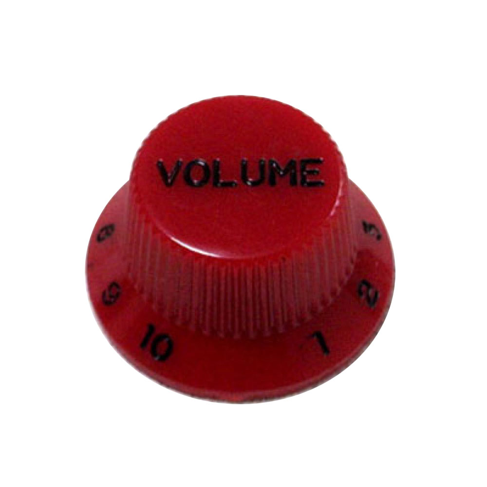 Montreux Strat Volume Knob Inch Red No.8792 ギターパーツ