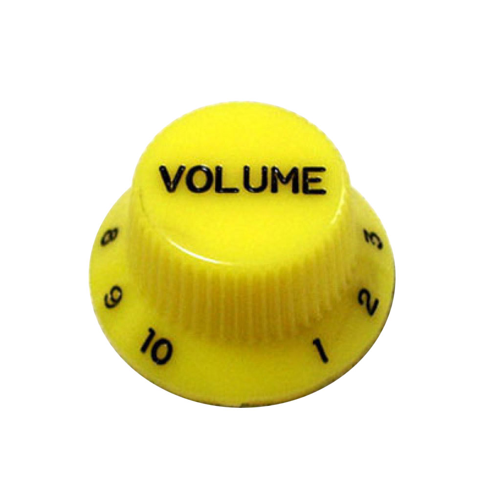 Montreux Strat Volume Knob Inch Yellow No.8795 ギターパーツ