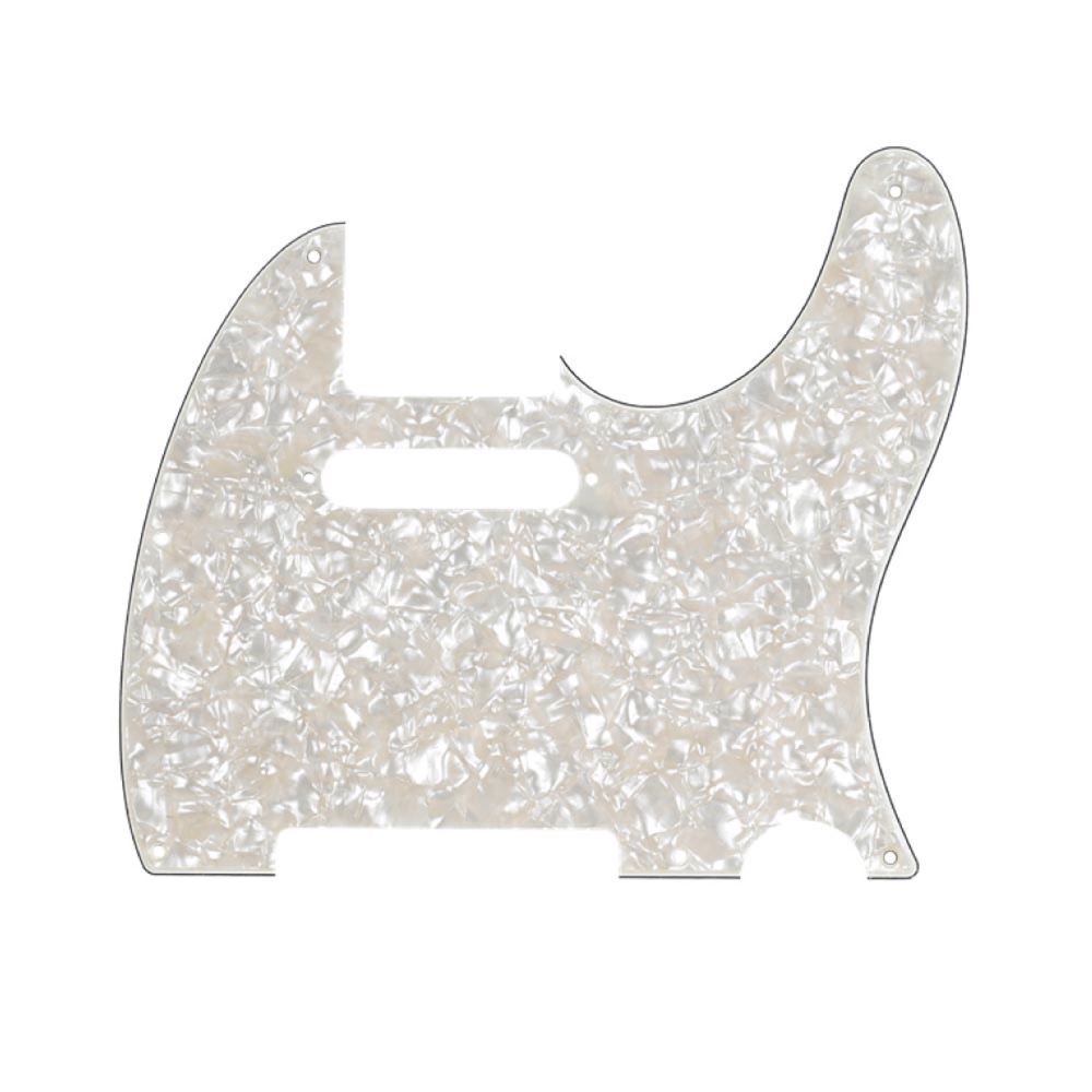 Fender Multi-Ply Telecaster 8-Hole 4-Ply Aged White Pearl ピックガード
