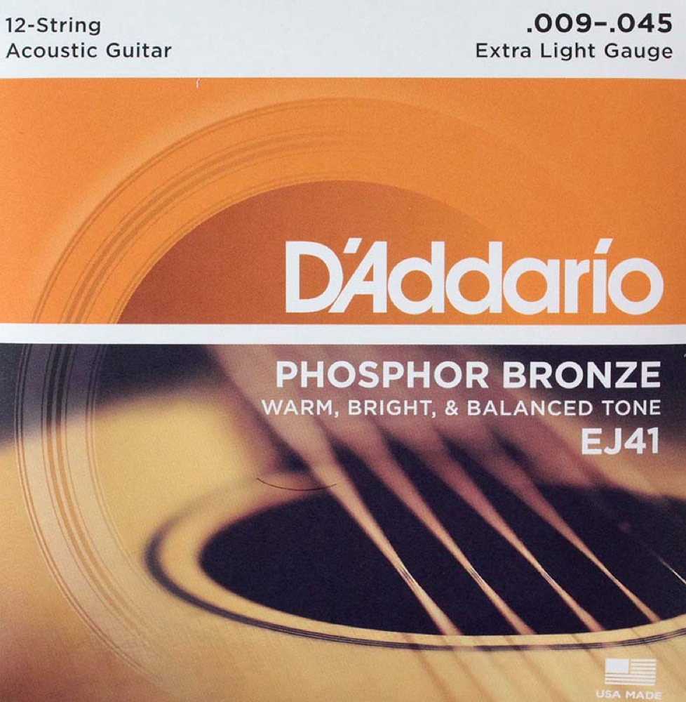 D'Addario EJ41/Extra Light 12-string 12弦用アコースティックギター弦