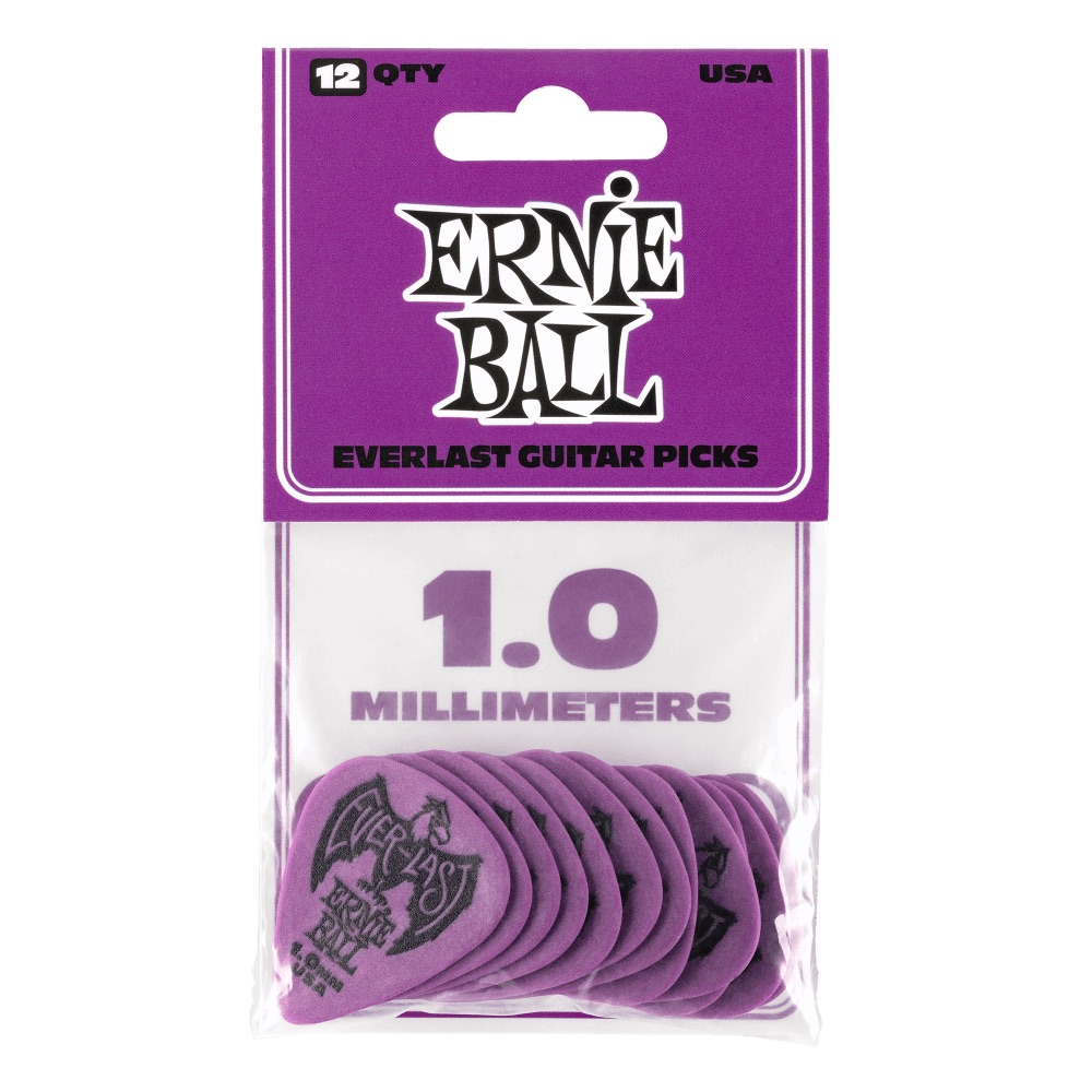 ERNIE BALL Everlast Guitar Picks ＃9193 Purple 1.00mm 12枚入り