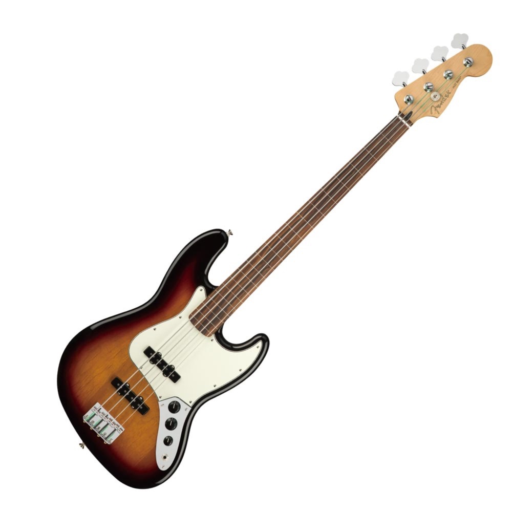 Fender Player Jazz Bass Fretless PF 3TS フェンダー プレイヤー ジャズベース フレットレス 3トーンサンバースト　フェンダープレイヤーシリーズベース