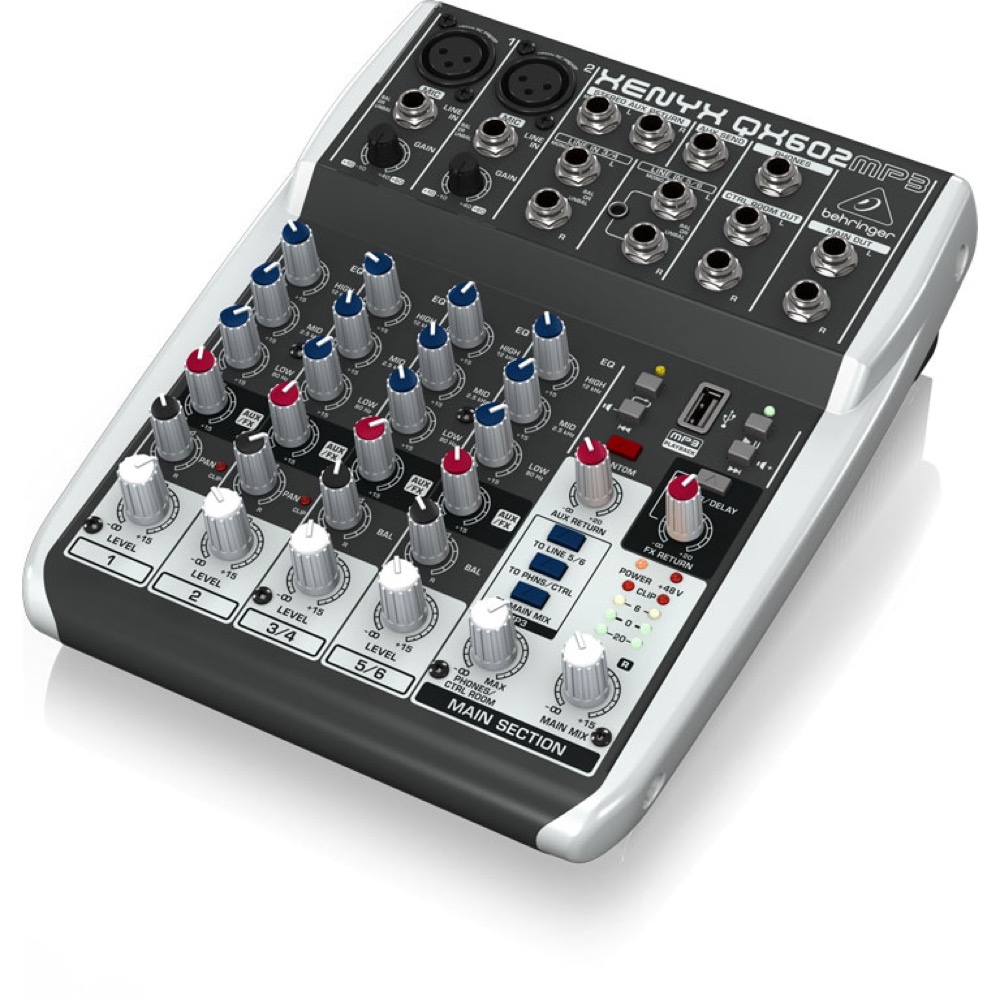 BEHRINGER QX602MP3 XENYX 6ch アナログミキサー