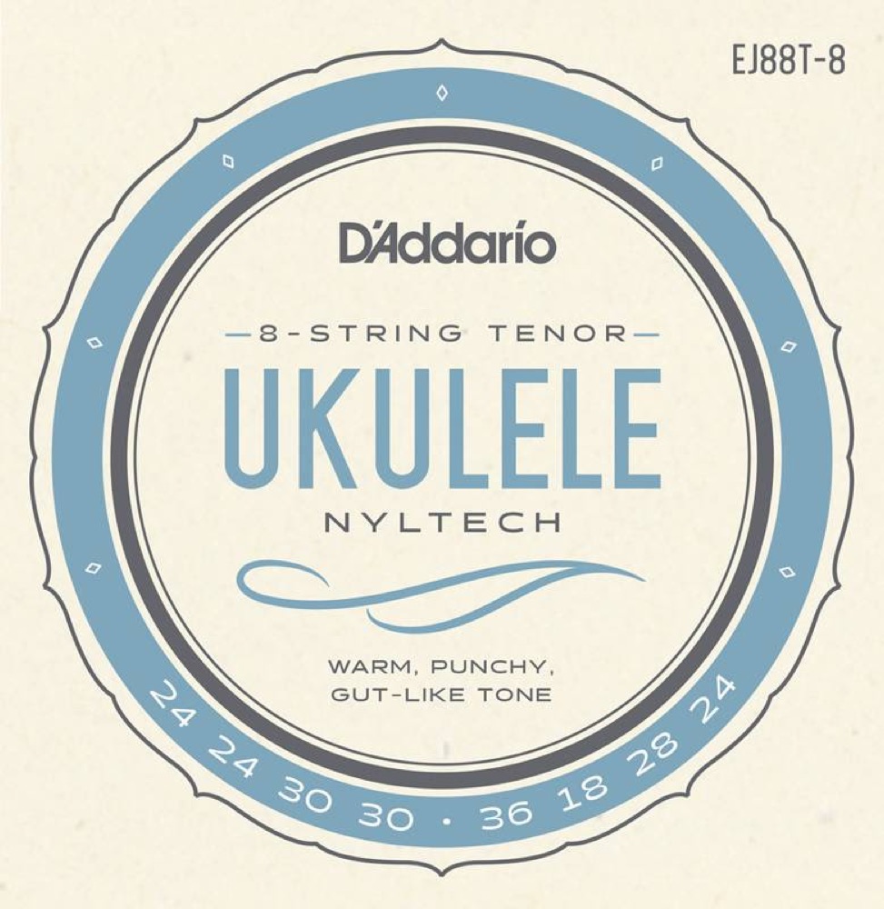 D’Addario EJ88T-8 Nyltech Ukulele strings 8-String Tenor 8弦テナーウクレレ用弦 セット弦