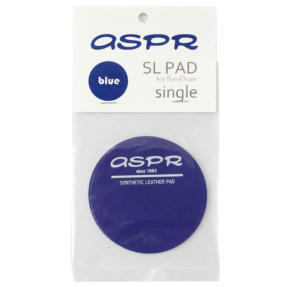 ASPR（アサプラ） SL-PAD single blue シングルペダル用 バスドラムインパクトパッド 青