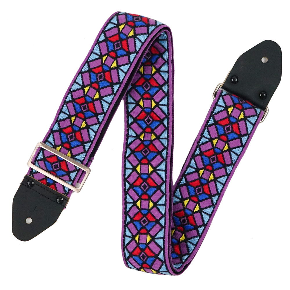 Souldier Ace Replica straps VGS484 Stained Glass Purple ギターストラップ