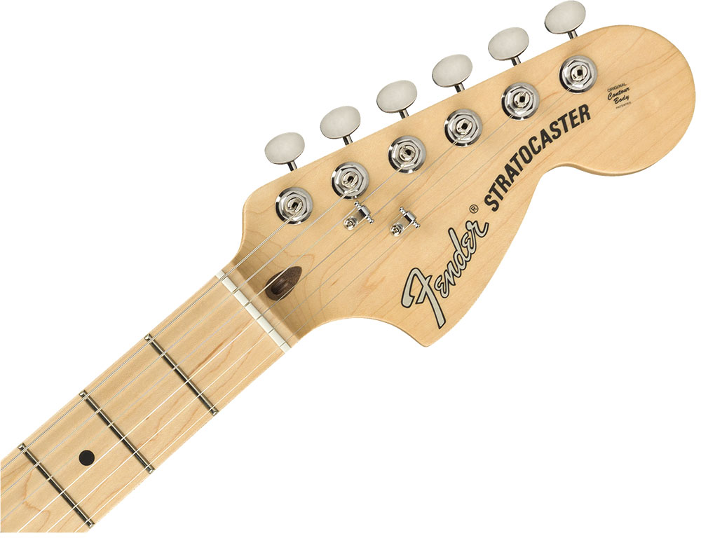 Fender American Performer Stratocaster HSS MN BLACK フェンダー ストラトキャスター ブラック アメリカンパフォーマーシリーズ ヘッド画像