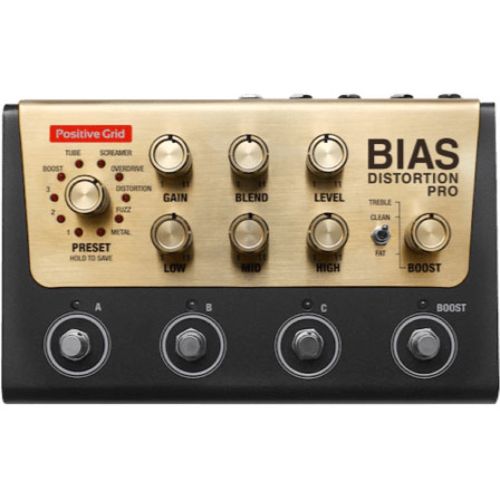 Positive Grid BIAS Distortion Tone Match Distortion Pedal 4 Button ギターエフェクター