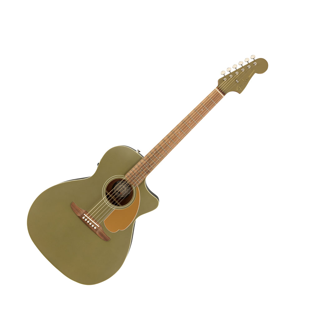 Fender Newporter Player Olive Satin WN エレクトリックアコースティックギター