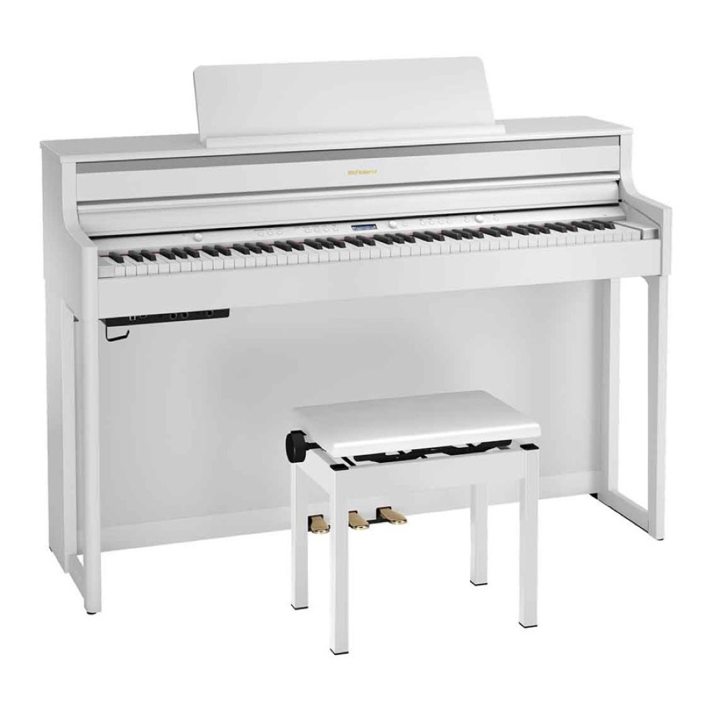 ROLAND HP704-WHS 電子ピアノ 高低自在椅子付き ホワイト【組立設置無料サービス中】