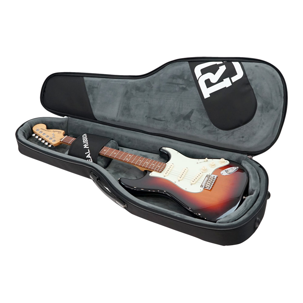 REAL MISSION(リアルミッション) Venus Pro E Black 防水 エレキギターケース・ギグケース ストラトキャスターを収納した例