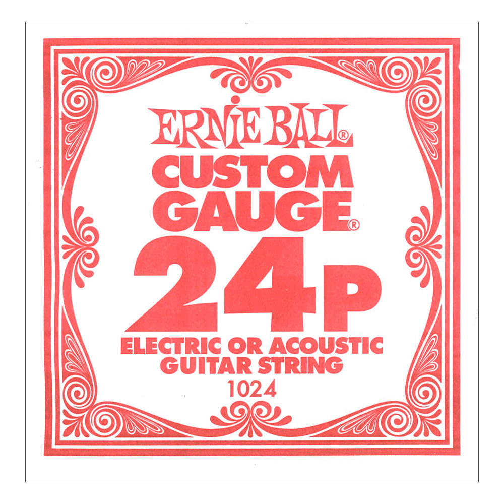 ERNIE BALL 1024 PLAIN STEEL 024 ギター用バラ弦