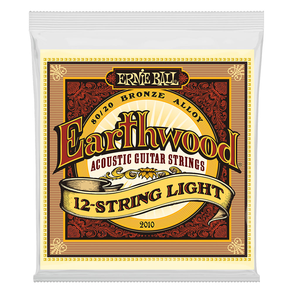 ERNIE BALL 2010 Earthwood Light 12-String 80/20 Bronze 9-46 Gauge アコースティックギター弦