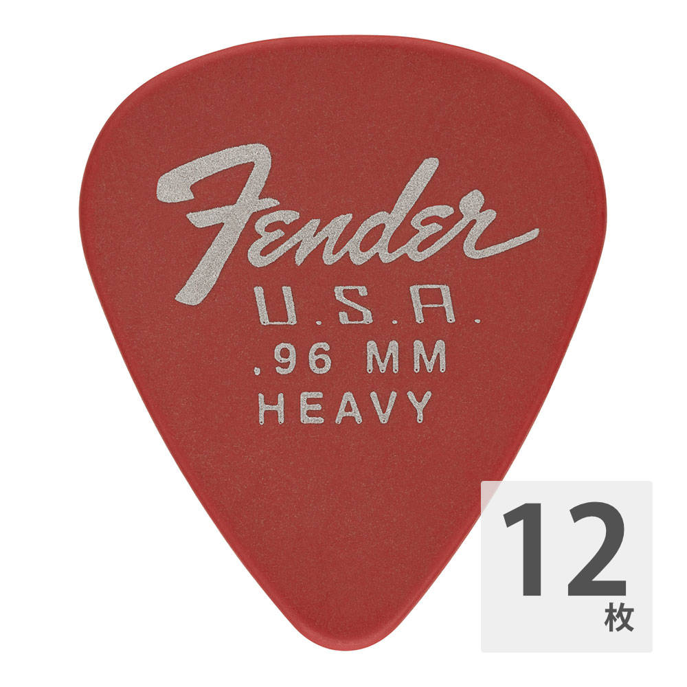 Fender 351 Dura-Tone 0.96mm FRD ギターピック 12枚入り