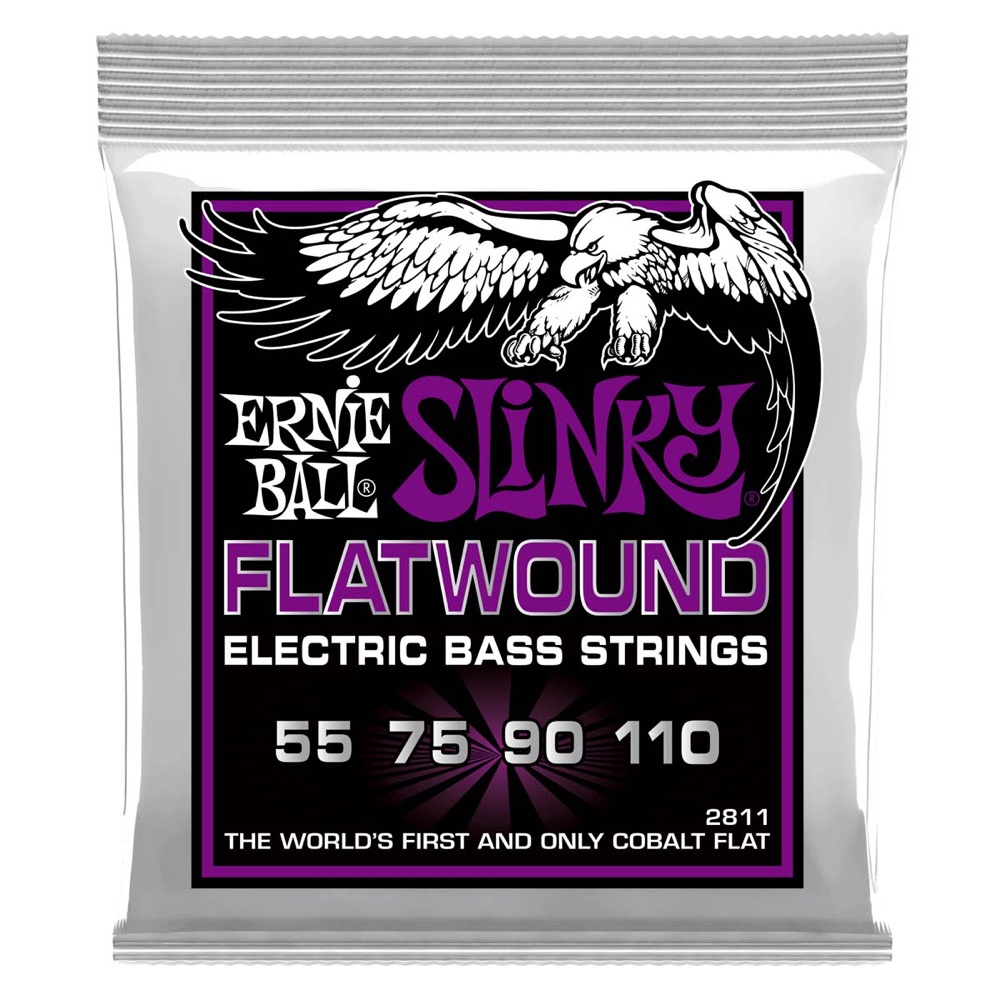 ERNIE BALL 2811 Power Slinky Flatwound 55-110 Gauge エレキベース弦