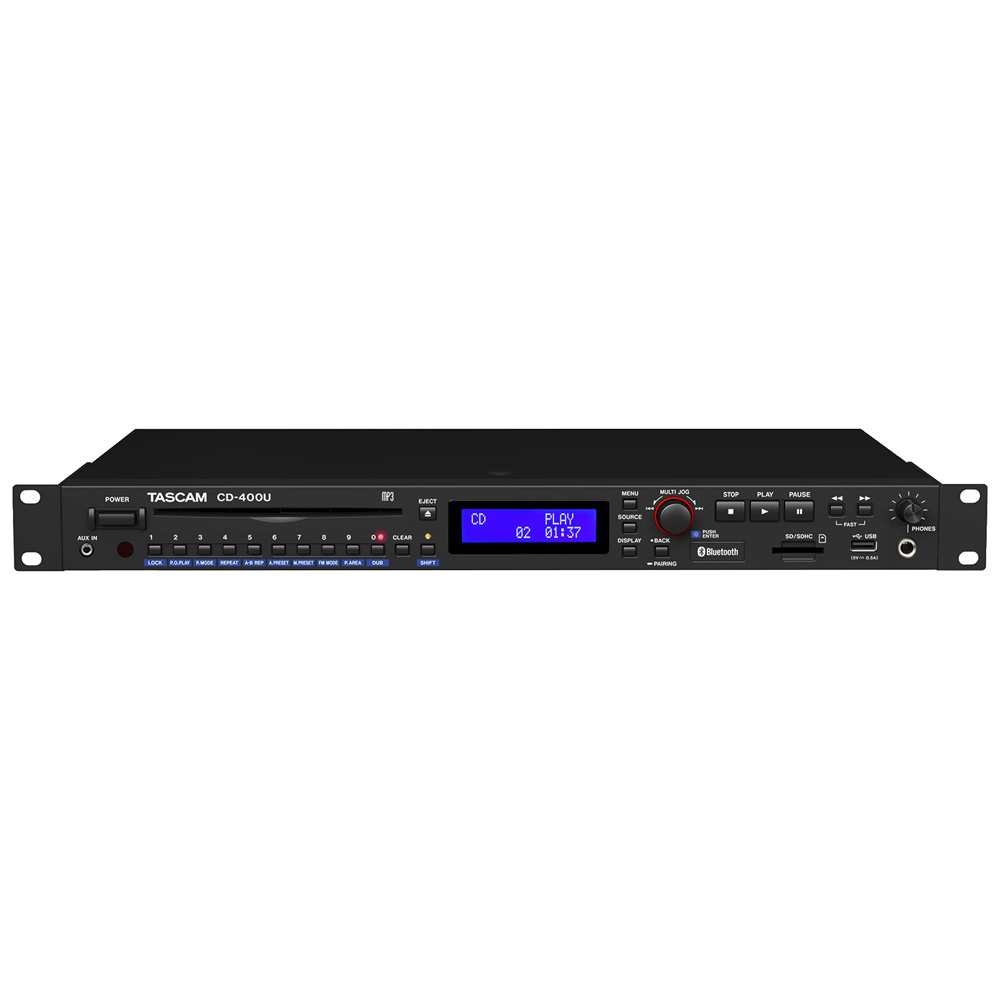 TASCAM CD-400U Bluetooth/AM・FMチューナー搭載 CD/SD/USBプレーヤー