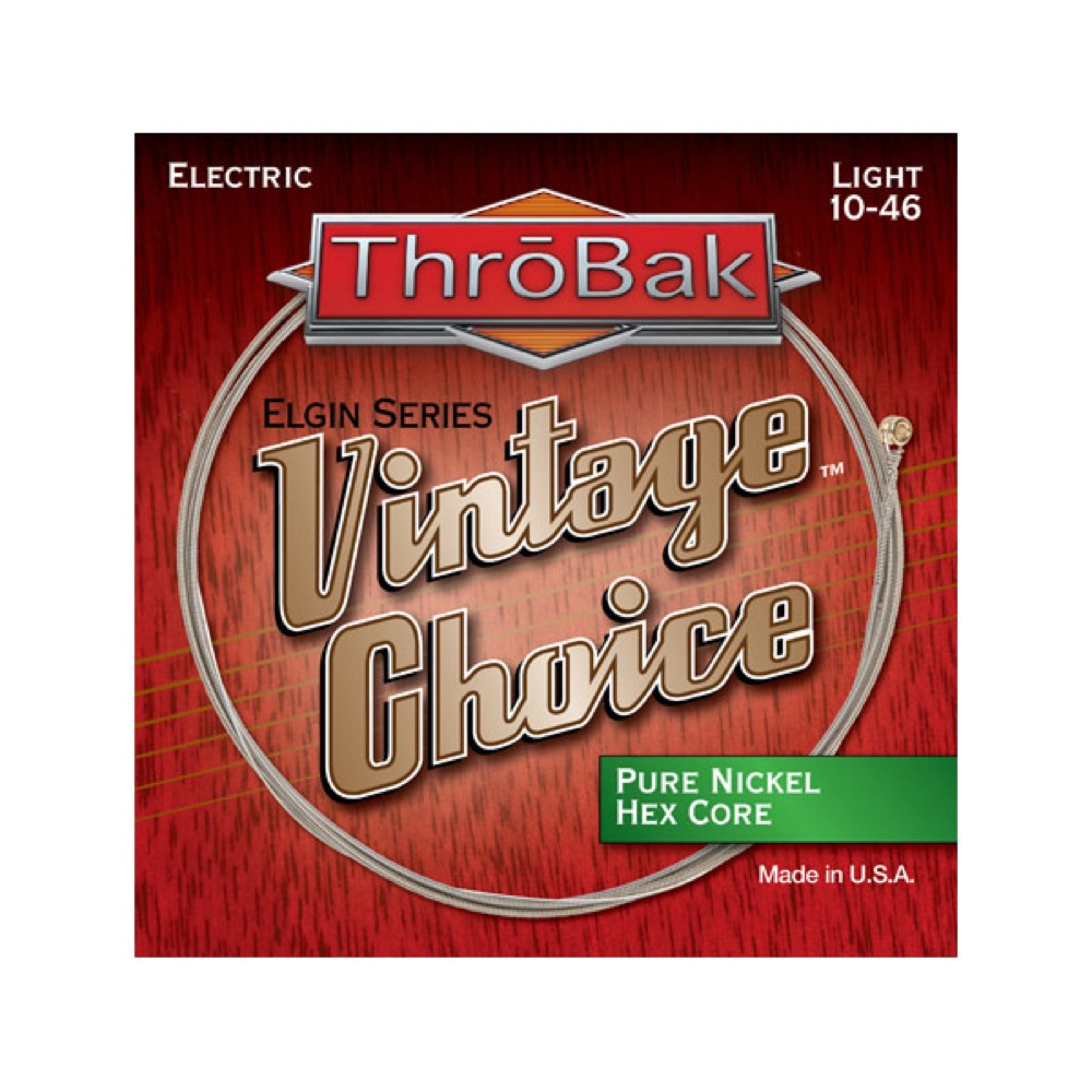Throbak Electronics Pure Nickel Hex Core Light 010-046 エレキギター弦