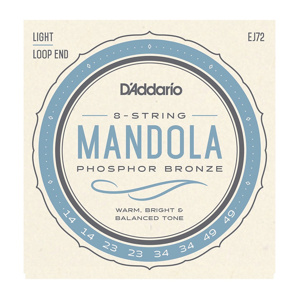 D’Addario EJ72 Phosphor Bronze Mandola Strings Light 14-49 マンドラ用弦