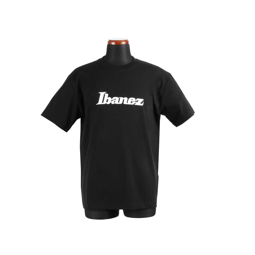 IBANEZ IBAT007L ロゴTシャツ ブラック Lサイズ 正面画像