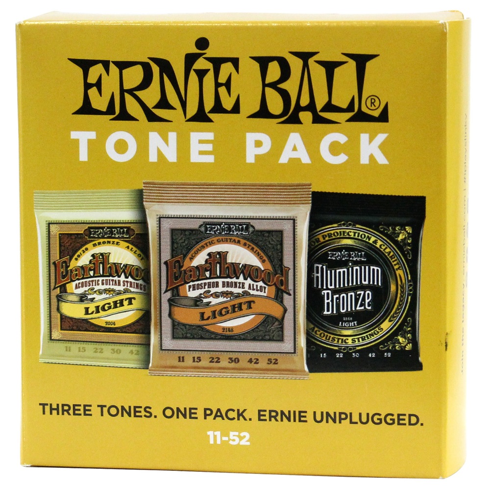 ERNIE BALL 3314 3set Pack Light Acoustic Guitar Strings 11-52 Tone Pack 3種類セットパック アコースティックギター弦