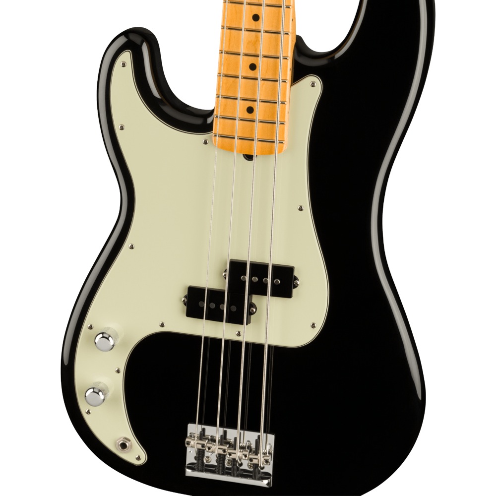 Fender American Professional II Precision Bass LH MN BLK エレキベース ボディトップアップ画像