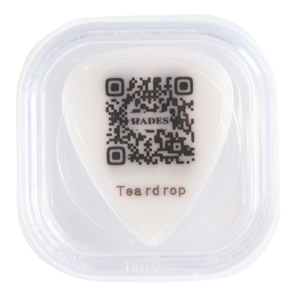 HADES Teardrop 1.0mm ジルコニアセラミック ギターピック 裏面