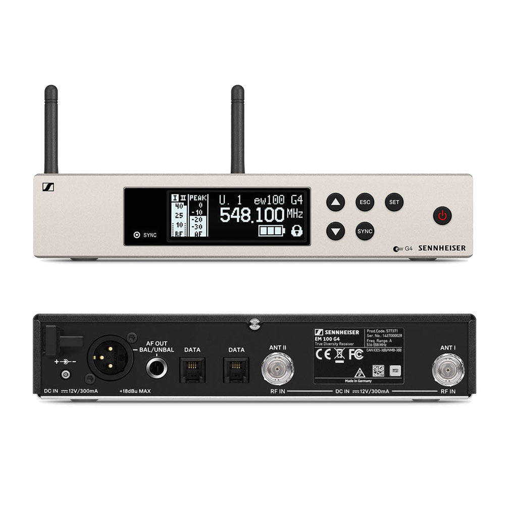 SENNHEISER EW 100 G4-945-S-JB ワイヤレスシステム ボーカルセット 受信機/レシーバー