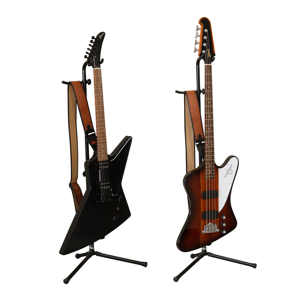 KIKUTANI GS-250 ギタースタンド ストラップハンガー使用例画像