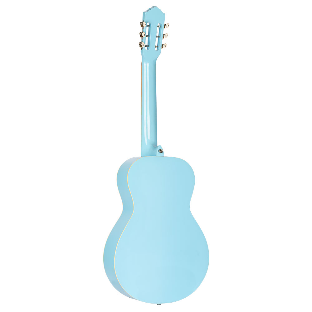 ORTEGA RGA-SKY Gaucho Series Sky Blue クラシックギター 背面・全体像