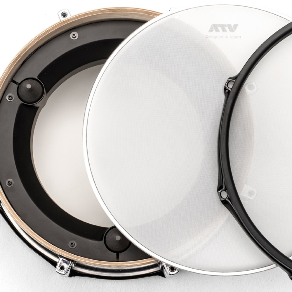 ATV aD-S13 13インチ 電子ドラム用スネアドラム トップ構造画像