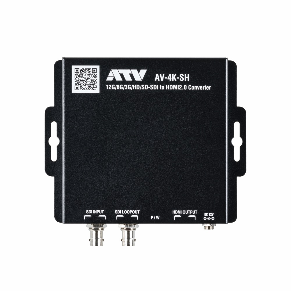 ATV AV-4K-SH 12G-SDI to HDMI2.0 CONVERTER ビデオコンバーター 上面画像